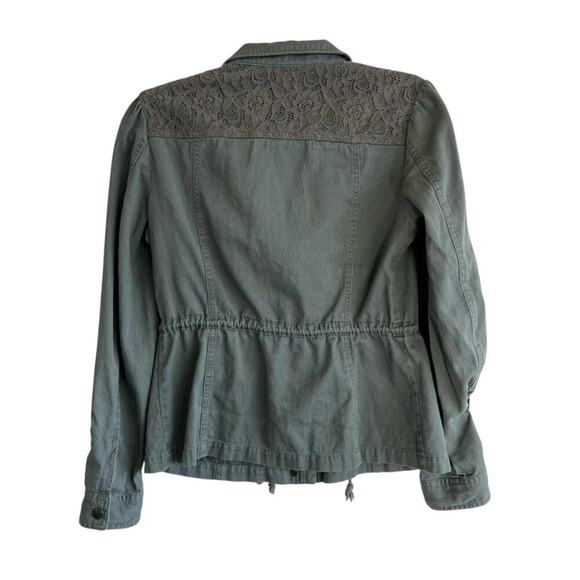 Candies Womens Military Style Utility‎ Jacket Size Medium Grunge Punk - Picture 2 of 4
